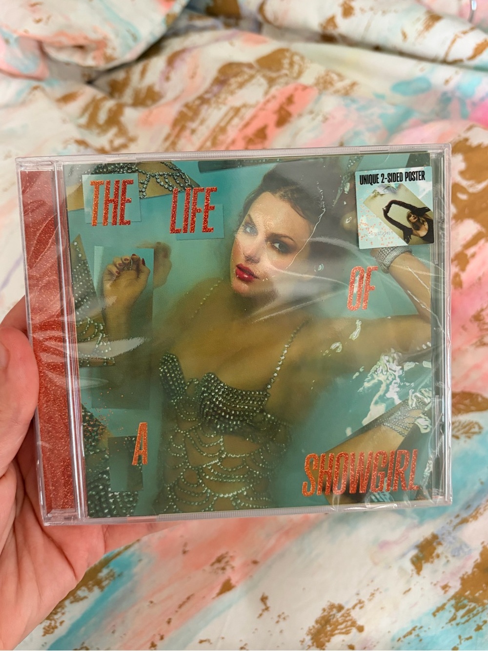 Taylor Swift The Life Of A Showgirl CD with Bonus Dual Sided Poster NEW Sealed